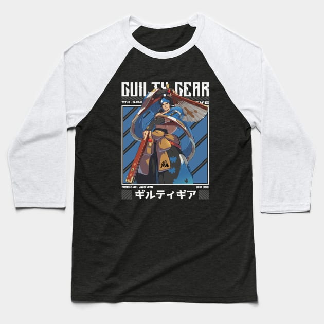 Anji Mito - Guilty Gear Strive Baseball T-Shirt by Arestration